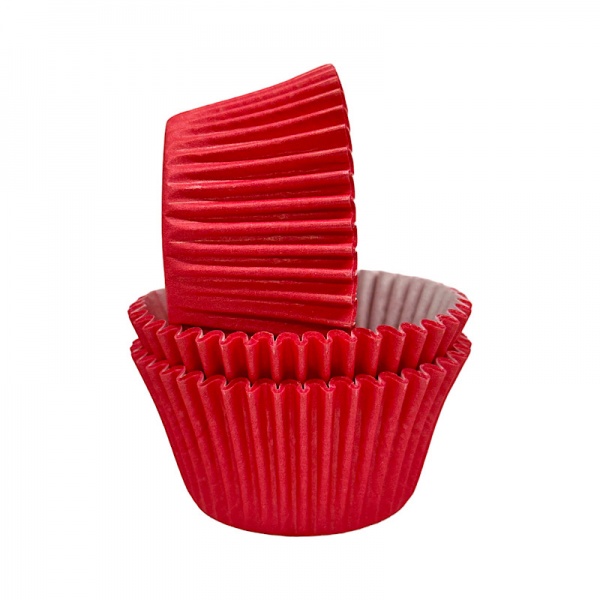 CCBS7914 - Solid Red Muffin Case (180 Pack)